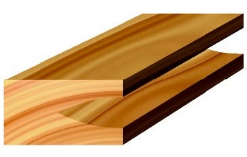 Фреза для вырезания дефектов древесины.