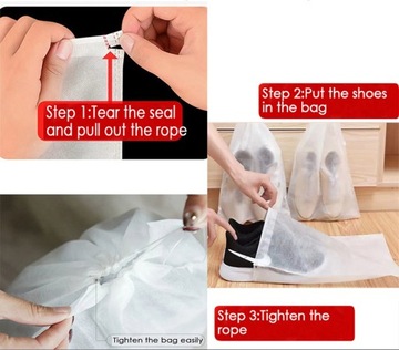 Worki do przechowywania butów 10szt torba ściągacz