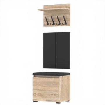 Garderoba 50x30P2WPB szafka na buty wieszak Sonoma