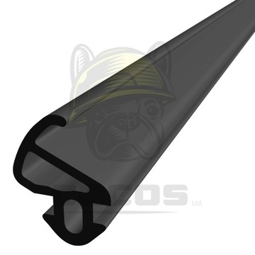 Уплотнитель окон ПВХ S-900 LB ЧЕРНЫЙ 1м