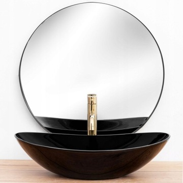 Накладная умывальник Royal Black Shiny 60 см Rea