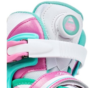 Роликовые коньки роликовые коньки 4IN1 Raven Lia Plus Mint 30-33 светодиодные колеса