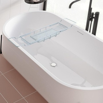 athtub Tray Caddy with Slot athroom Tray Steel B