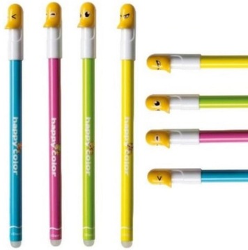 Długopis Happy Color wymazywalny USZAKI KACZKI 4 x