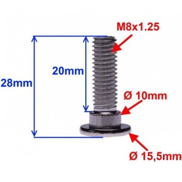 НАБОР ВИНТОВ ДЛЯ ТОРМОЗНОГО ДИСКА 10 шт. M8x1,25