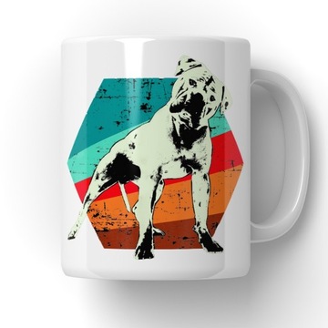 Kubek Amerykański Buldog Pies Retro