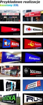 Рекламный светодиодный короб XXL 600х100см.