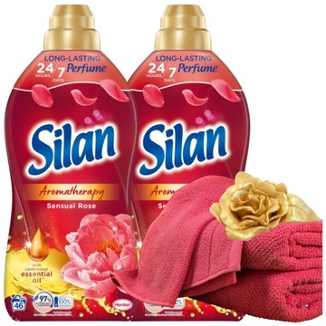SILAN AROMATHERAPY SENSUAL ROSE Płyn do płukania zmiękczania 2024ml 92 prań