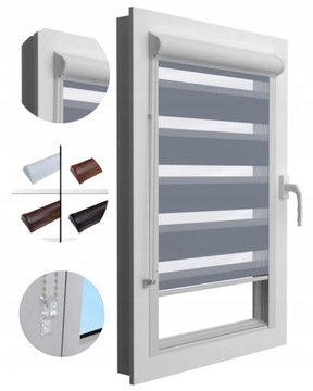 Roleta DZIEŃ NOC KASETA WYMIAR 93cmx150cm Prestige
