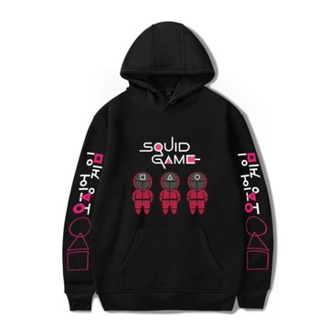 Bluza Squid Game Męska z Kapturem MOTYW SERIAL S