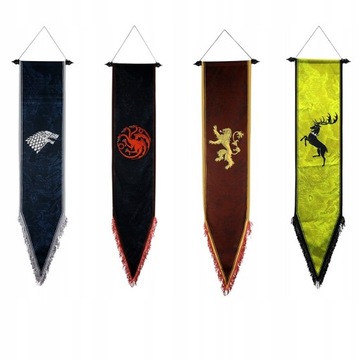 Декоративный подвесной флаг «Игра престолов» 168см.