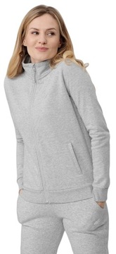 СВИТШОТ ЖЕНСКИЙ 4F БЕЗ КАПЮШОНА, ТЕПЛЫЙ СВИТШОТ ИЗ ХЛОПКА, XS