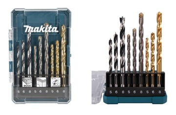 Makita D-71962 Zestaw 9 wierteł o średnicy 5-8 mm
