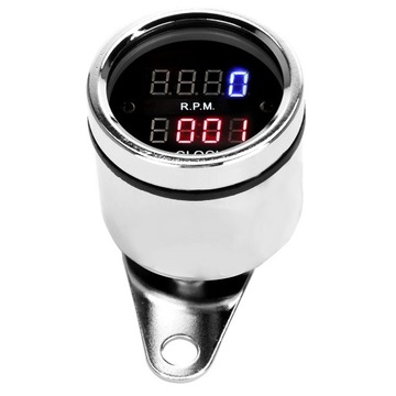 DC 12V Универсальный мотоциклетный тахометр Цифровые часы Светодиодный счетчик