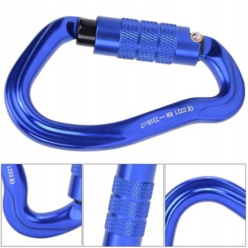 KARABINEK WSPINACZKOWY HMS - NIEBIESKI