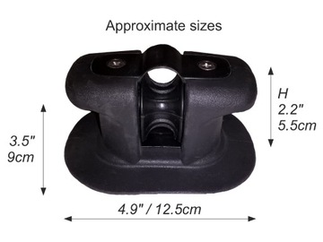 Якорный роликовый зажим для понтонной лодки черный