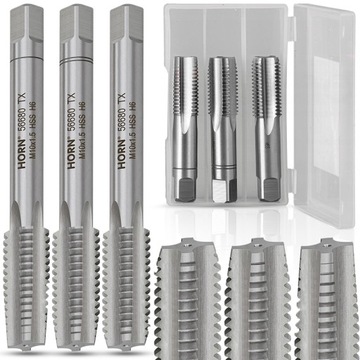 GWINTOWNIK M10 HSS GWINT M10x1.50 mm KOMPLET 3 SZT