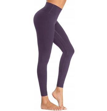 Legginsy damskie z wysokim stanem długie PREMIUM roz. L
