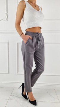ЭЛЕГАНТНЫЕ ЖЕНСКИЕ БРЮКИ НА ЭЛАСТИКЕ 7/8 больших размеров