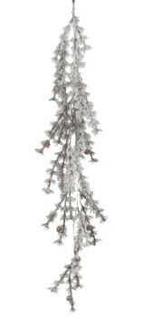 GIRLANDA ŚWIĄTECZNA OŚNIEŻONA SZTUCZNA ZWIS 118CM