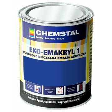 Farba akrylowa EKO-EMAKRYL CHEMSTAL Błękitny 3L