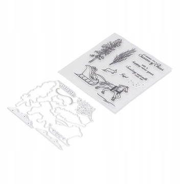 Набор штампов и штампов для создания открыток.