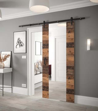 LOFT 90 2 раздвижные двери, настенный, с зеркалом