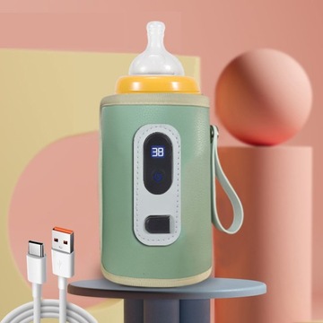 Портативный подогреватель для бутылочек, электрический USB-подогреватель для бутылочек