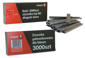 Zszywki tapicerskie do zszywacz taker TYP 80 / GA21 / 380 4mm 3tys MINIBOX