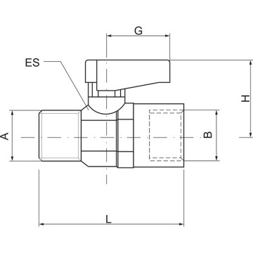 ШАРОВОЙ МИНИ-КРАН С РЕЗЬБОЙ 1/4 GW - GZ 20 БАР