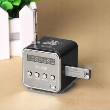 МАЛЕНЬКИЙ ПОРТАТИВНЫЙ РАДИОДИНАМИК FM-РАДИО USB-КАЧЕСТВА