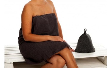 Sauna Mega 5-Pac до женщин серый килт 2x полотенце 100%коттедж