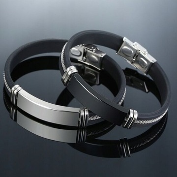 МУЖСКОЙ браслет с гравировкой для ПАПА, ДЕНЬ ОТЦА