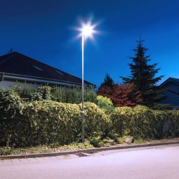 eLight Солнечный фонарь KERS LED 400W 6500K IP44 PIR DIM пульт дистанционного управления - черный