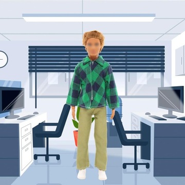 GARNITUR DLA LALEK UBRANIA SPORTOWE MĘSKA LALKA PREZENT DLA DZIECKA 12SZT