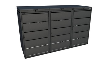 КОРПУС, МУСОРНЫЙ БАК 240Л x 3