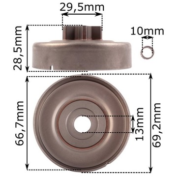КОРЗИНА СЦЕПЛЕНИЯ STIHL MS170 MS180 MS230 MS250