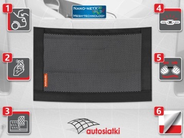 Сетка-органайзер для обивки багажника на липучке - автосетки 50x30