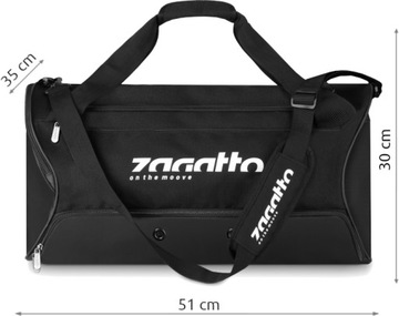 Pánska športová taška veľká pre telocvične na bazén cestovná taška Zagatto