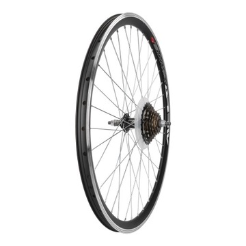 Koło rowerowe tył 26 wzmacniane + wolnobieg 6 Shimano