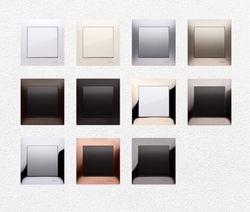 Simon 54 Nature Одинарная рама, жемчужно-белое стекло DRN1/70