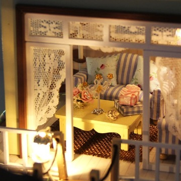 Модель Дачного домика DIY ПЛЯЖ ЛОДЗИ 3D LED пазл