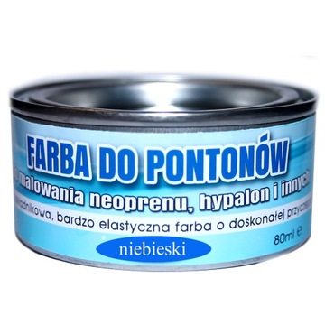 FARBA DO PONTONÓW GUMY NEOPRENU HYPALON NIEBIESKA