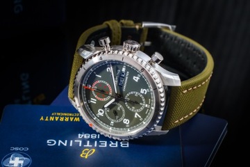 BREITLING AVIATOR 8 CURTISS WARHAWK CHRONOGRAPH A13316 43MM NOWY/KPL.