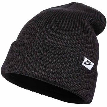 NIKE NSW BEANIE CUFFED FUTURA CZAPKA ZIMOWA CZARNA