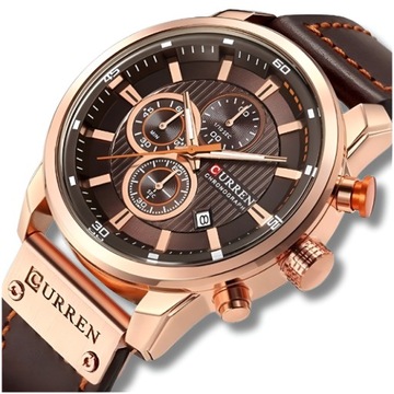 ZEGAREK MĘSKI CURREN KLASYCZNY ELEGANCKI CHRONOGRAF DATOWNIK 6 KOLORÓW