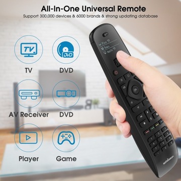 Универсальный программируемый Bluetooth-ИК-пульт дистанционного управления «все в одном» SofaBaton U2