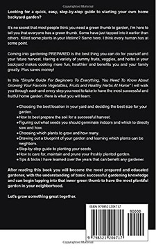 Ruth, K.M Growing A Plentiful Garden In Your Backyard: Simple Guide For Beg