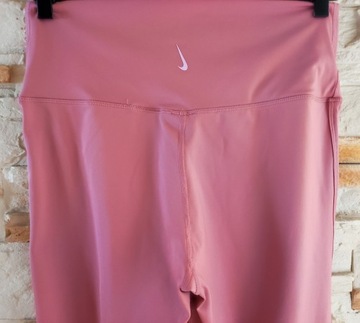 NIKE Dri-Fit sportowe różowe legginsy trening