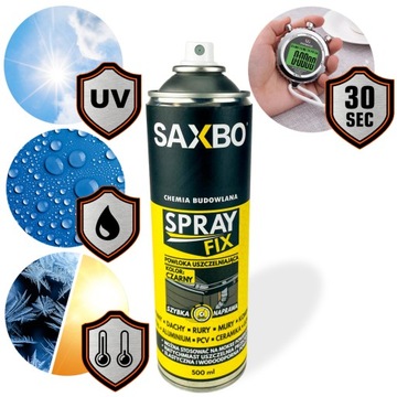 SAXBO РЕЗИНОВЫЙ РАСПЫЛИТЕЛЬ ДЛЯ ЖЕЛОБОВ, КРЫШИ, ДЫМОХОДОВ, КИРПИЧА 500мл